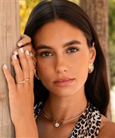 Collana Rue des Mille Donna in Lega metallica Cubic Zirconia GR-039 M1 AU - GR-039 M1 AU